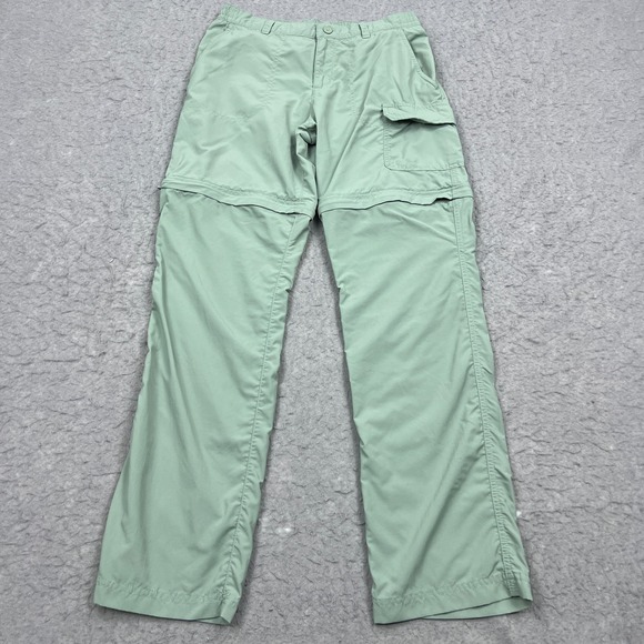 Columbia Pants - Columbia Silver Ridge Pants Womens Large Green Nylon Straight Convertible Hiking